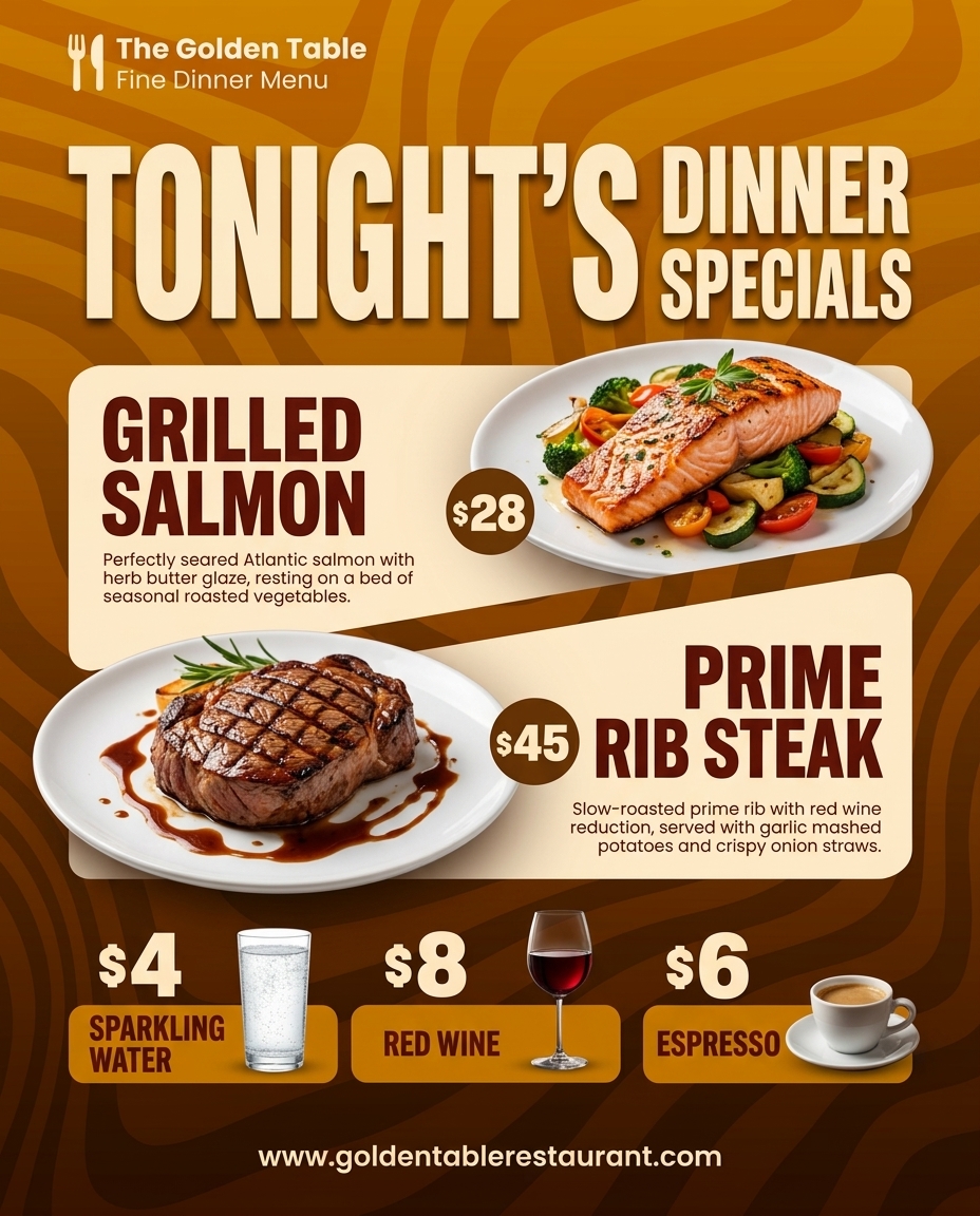 Dinner poster